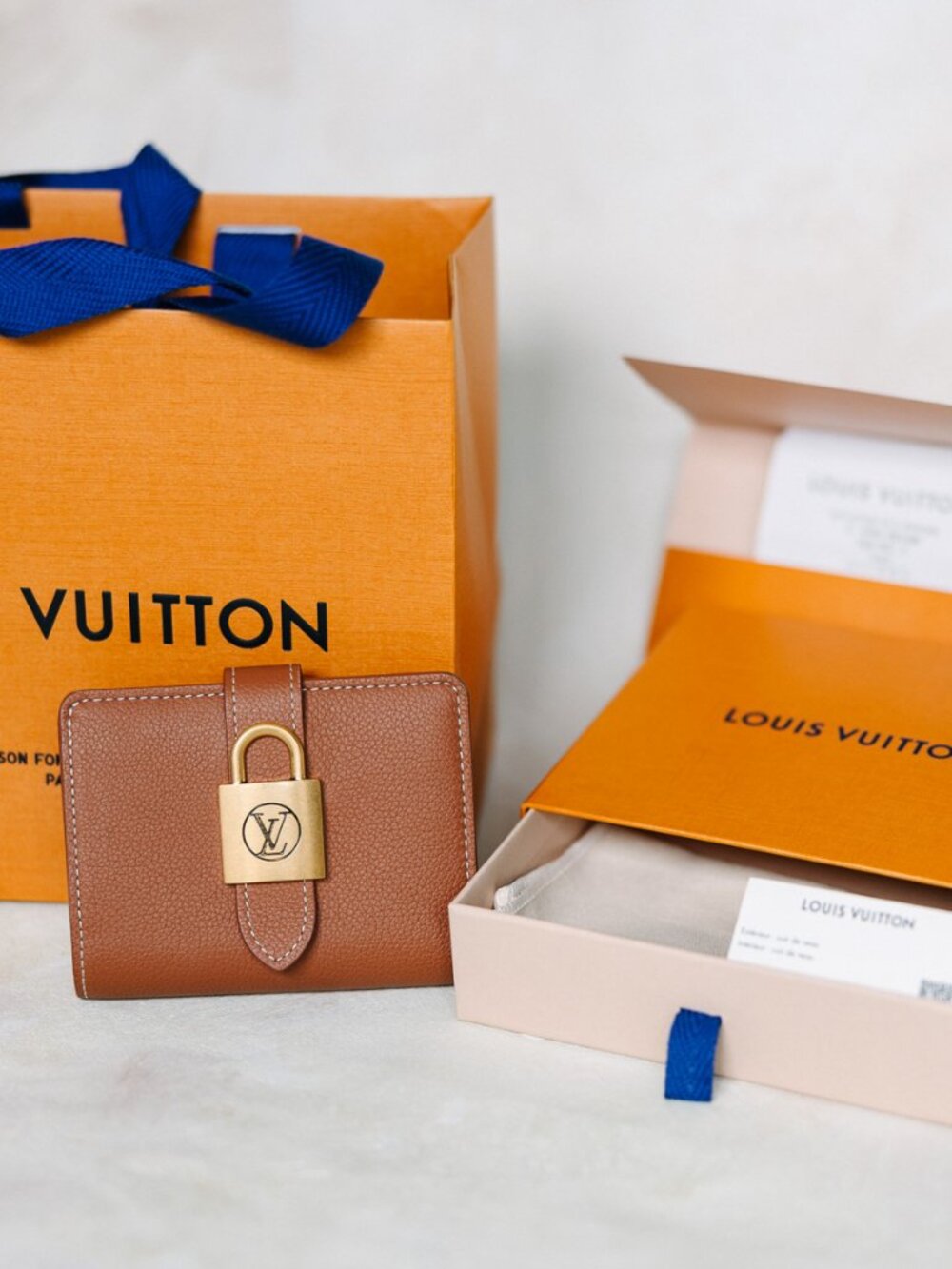 Louis Vuitton Low Key Compact Wallet Cognac Calfskin | $980 Retail